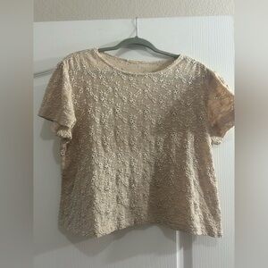 Vintage Cream Eyelet Blouse